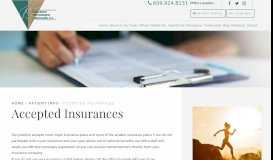 
							         Accepted Insurances - Princeton Orthopaedic Associates, P.A.								  
							    