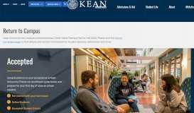 
							         Accepted | Kean University								  
							    