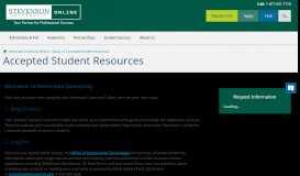 
							         Accepted Student Resources | Stevenson University								  
							    