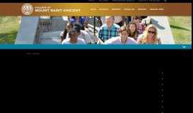 
							         Accepted Students - College of Mount Saint Vincent								  
							    