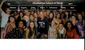 
							         Accepted Students - Manhattan School of Music								  
							    