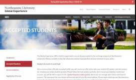 
							         Accepted Students - Northeastern University								  
							    