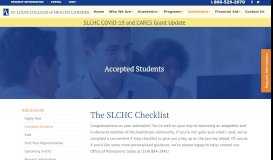 
							         Accepted Students - St. Louis College of Health Careers								  
							    