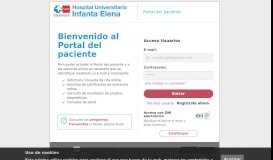 
							         Acceso ... - Portal del paciente del Hospital Universitario Infanta Elena								  
							    