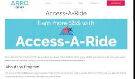 
							         Access-A-Ride – Drive ARRO - ARRO Driver								  
							    