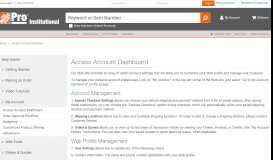 
							         Access Account Dashboard - SupplyWorks								  
							    