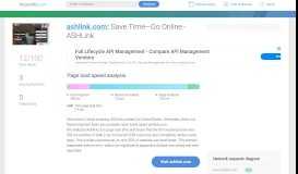 
							         Access ashlink.com. Save Time—Go Online - ASHLink								  
							    