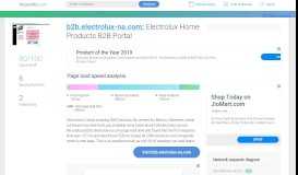 
							         Access b2b.electrolux-na.com. Electrolux Home Products B2B Portal								  
							    