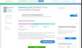 
							         Access banknet.co.mw. BankNet Online - National Bank of Malawi								  
							    
