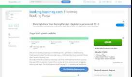 
							         Access booking.hapimag.com. Hapimag Booking Portal								  
							    