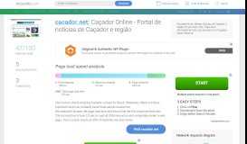 
							         Access cacador.net. Caçador Online - O maior portal de notícias de ...								  
							    
