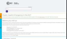 
							         Access Canberra - Home - ACT Government								  
							    