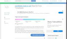 
							         Access candidate.reed.co.uk. Reed OnTime Timesheets								  
							    