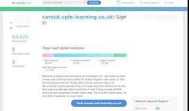 
							         Access careuk.cple-learning.co.uk. Sign in								  
							    