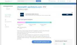 
							         Access chenmail01.apollotyres.com. IBM iNotes Login								  
							    