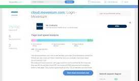 
							         Access cloud.movenium.com. Login - Movenium								  
							    
