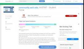 
							         Access community.aast.edu. AASTMT - Student Portal								  
							    