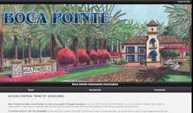 
							         access control - Boca Pointe Community Association - Official ...								  
							    