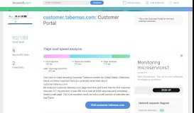 
							         Access customer.tabernus.com. Customer Portal								  
							    