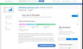 
							         Access deltekte.epscorp.com. Deltek Time & Expense - Login								  
							    