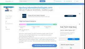 
							         Access dpsdurg.edunexttechnologies.com. DELHI PUBLIC ...								  
							    