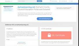 
							         Access durhamlearning.net. Durham County Council Education Portal ...								  
							    