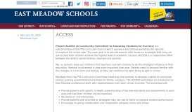 
							         ACCESS - East Meadow School District For Parents								  
							    