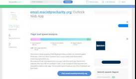 
							         Access email.macintyrecharity.org. Outlook Web App								  
							    