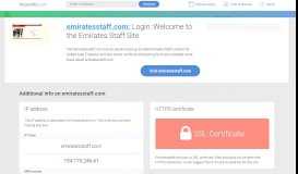 
							         Access emiratesstaff.com. Login :Welcome to the Emirates ...								  
							    