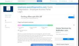 
							         Access employee.questdiagnostics.com. xQuest Diagnostics - Accessify								  
							    