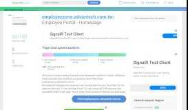 
							         Access employeezone.advantech.com.tw. Employee Portal - Homepage								  
							    