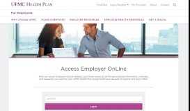 
							         Access Employer Portal Login | UPMC Health Plan								  
							    