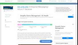 
							         Access em.ucla.edu. Enterprise Messaging | UCLA IT Services								  
							    
