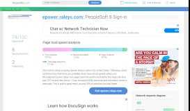 
							         Access epower.raleys.com. PeopleSoft 8 Sign-in								  
							    