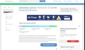 
							         Access estaminas.com.br. Portal UAI - O Grande Portal dos Mineiros								  
							    