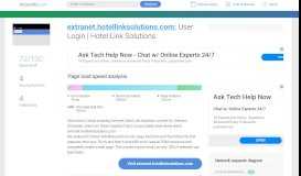 
							         Access extranet.hotellinksolutions.com. User Login | Hotel ...								  
							    
