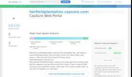 
							         Access fairfieldplantation.capsure.com. CapSure Web Portal								  
							    