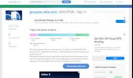 
							         Access groupon.okta.com. GROUPON - Sign In								  
							    
