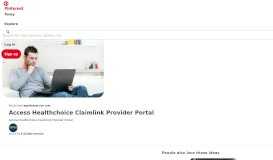 
							         Access Healthchoice Claimlink Provider Portal | E Guided Service ...								  
							    
