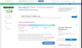 
							         Access ifam.edu.br. IFAM — Portal do Instituto Federal do Amazonas								  
							    