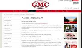 
							         Access Instructions - GMC Portal & Student Email - Georgia Military ...								  
							    
