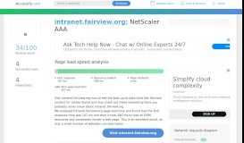
							         Access intranet.fairview.org. NetScaler AAA								  
							    