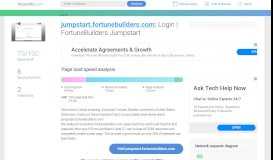 
							         Access jumpstart.fortunebuilders.com. Login | FortuneBuilders ...								  
							    