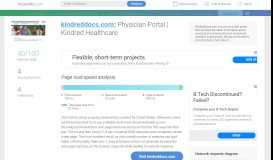 
							         Access kindreddocs.com. Physician Portal | Kindred Healthcare								  
							    