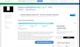 
							         Access listgrow.mikedillard.com. Log In ‹ Mike Dillard ...								  
							    