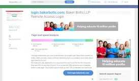 
							         Access login.bakerbotts.com. Baker Botts LLP Remote Access ...								  
							    