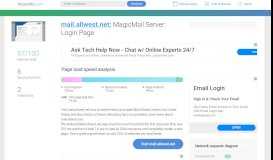 
							         Access mail.allwest.net. Magic Mail Server: Login Page								  
							    