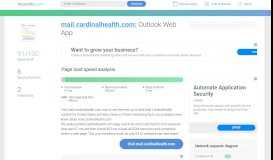 
							         Access mail.cardinalhealth.com. Outlook Web App								  
							    