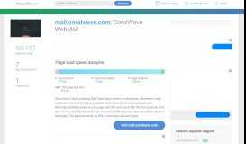 
							         Access mail.coralwave.com. CoralWave WebMail								  
							    