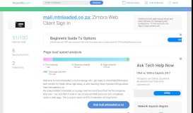 
							         Access mail.mtnloaded.co.za. Zimbra Web Client Sign In								  
							    